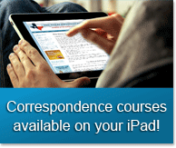 Correspondence course available on your iPad